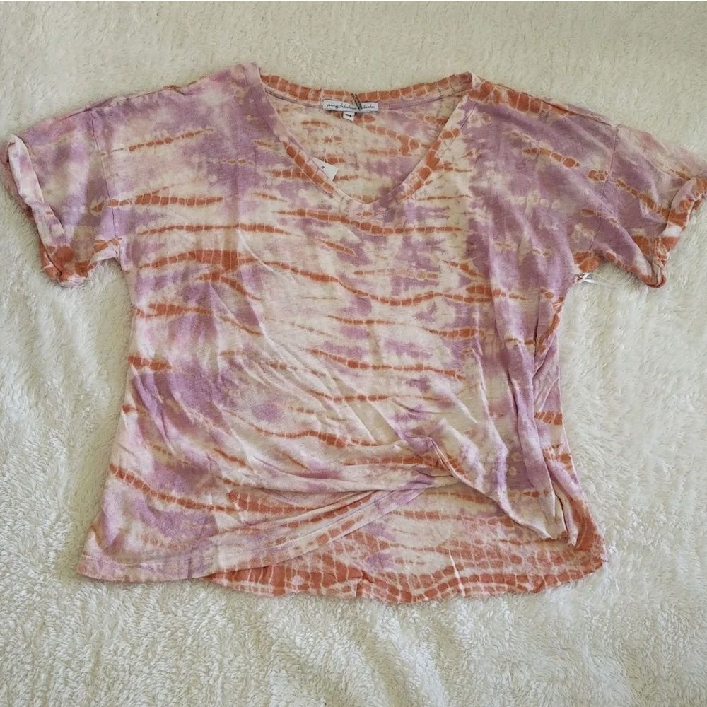 Young👧 Fabulous💃 & Broke💸 Tie Dye☮️ Top - NWT